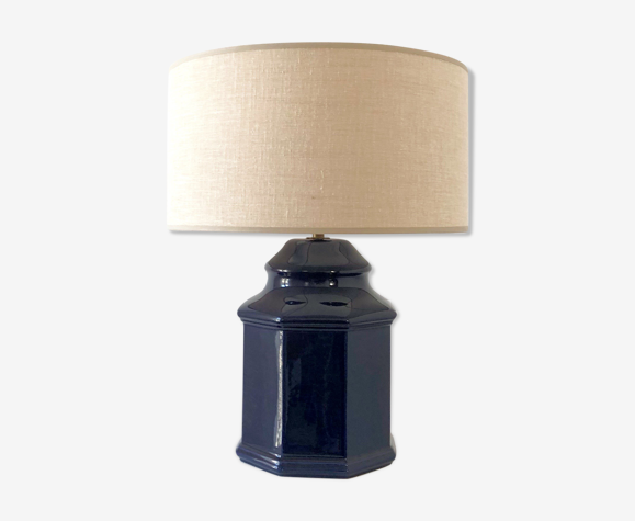 Lampe en céramique craquelée