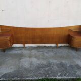 Vintage headboards and bedside tables