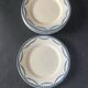 Lot 6 assiettes terre de fer