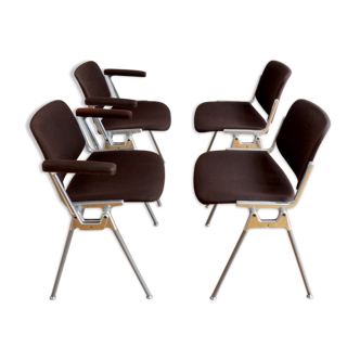 Chairs DSC 106 by Giancarlo Piretti for Castelli 1960s