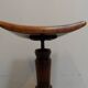 Tabouret de piano vintage en chêne des années 1930