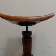 Tabouret de piano vintage en chêne des années 1930