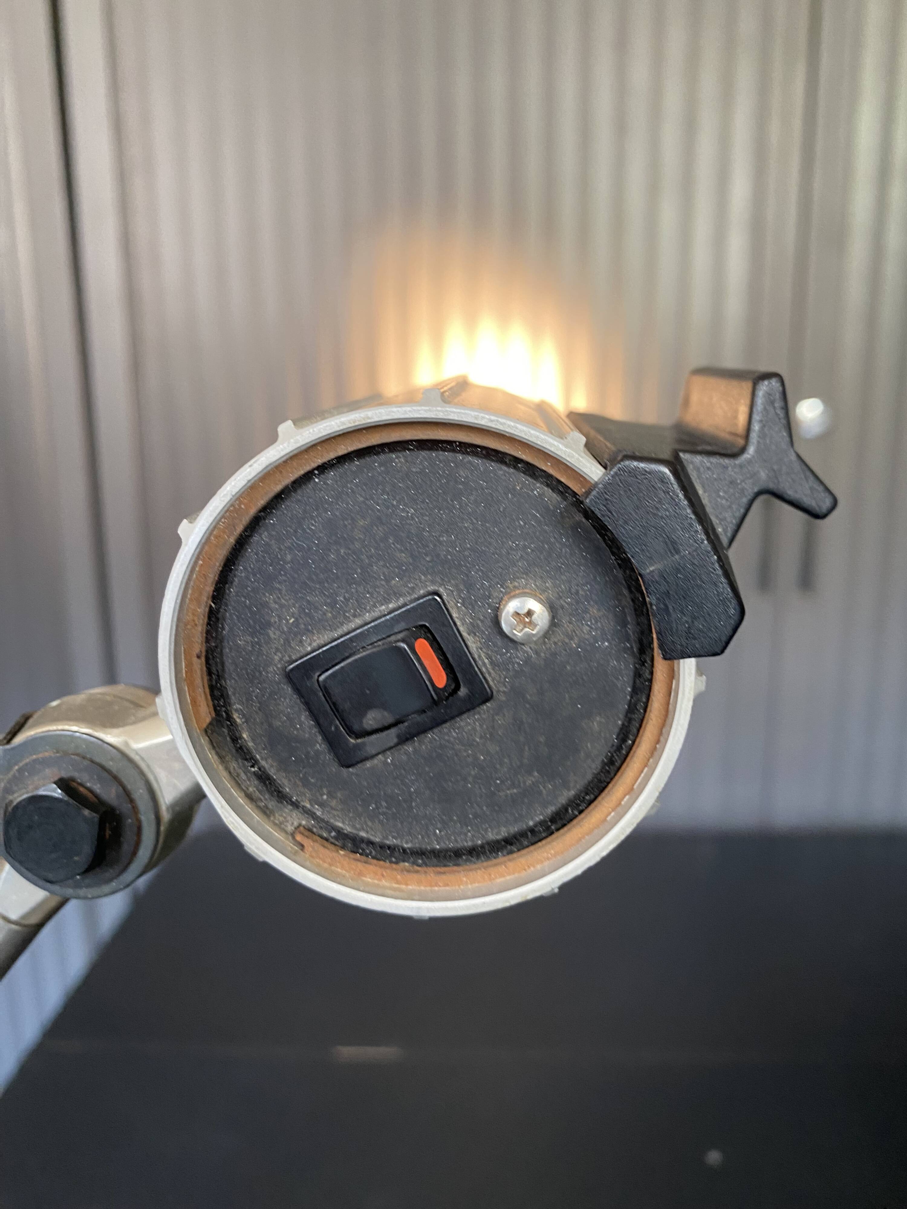 Waldmann metal articulated lamp vintage industrial workshop 1950