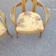 Pair of 1970s Italian design armchairs, made of bent bamboo.