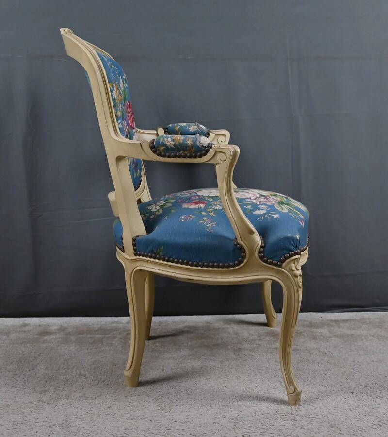 Fauteuil cabriolet, style Louis XV – fin XIXe