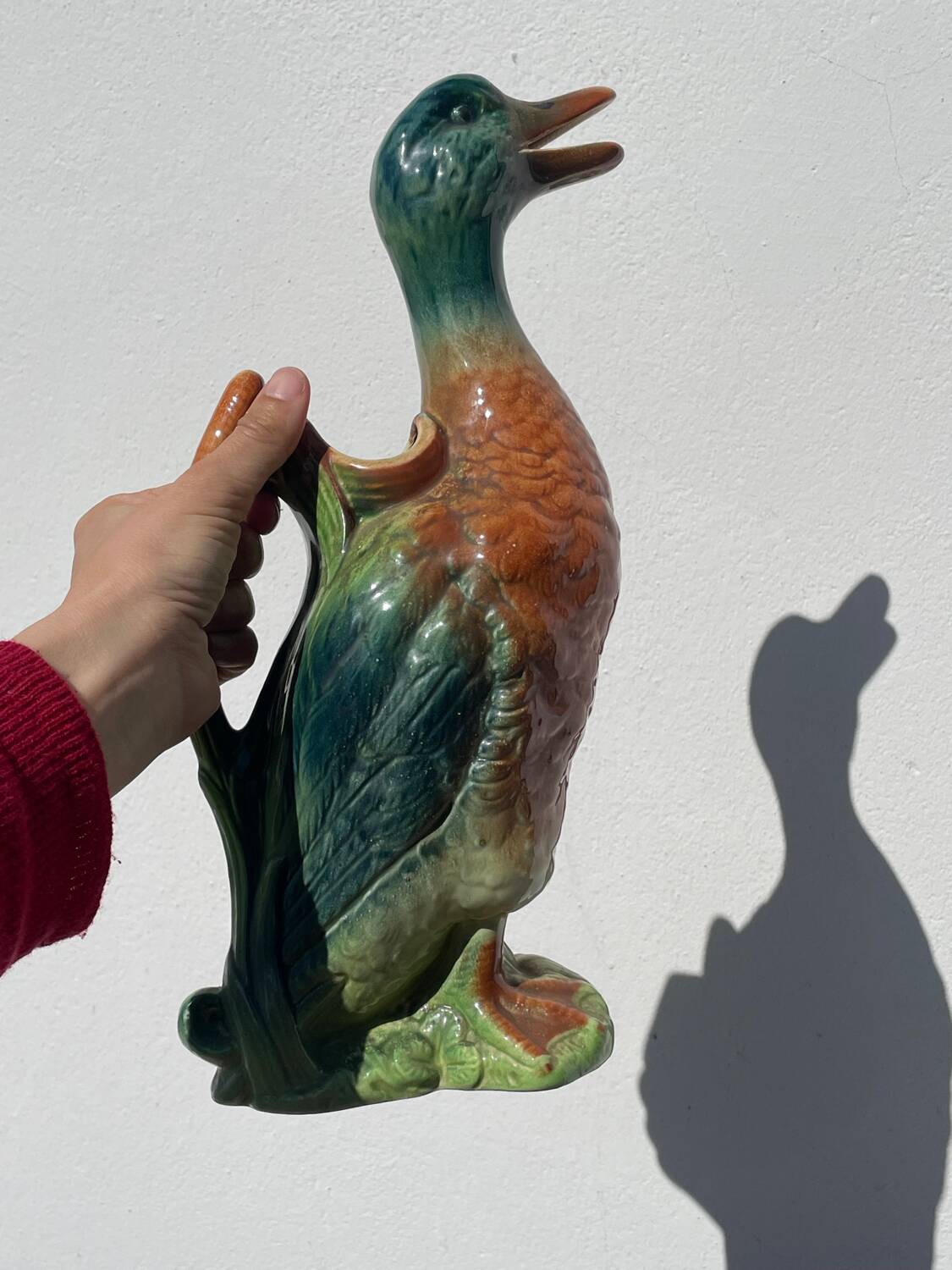 Saint Clément ceramic pitcher duck
