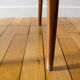 Teak and skai chair
