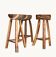 A set of three stools, France 1960s.