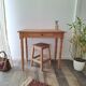 Old beech wood bureau/console/side table with bamboo legs.
