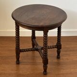 Antique 19th century style turned wooden pedestal table