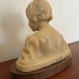 Buste en cire ancien