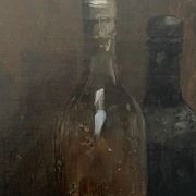 HST painting "Still Life with Fish" HST signed Nils II Forsberg