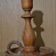 Wooden candlestick