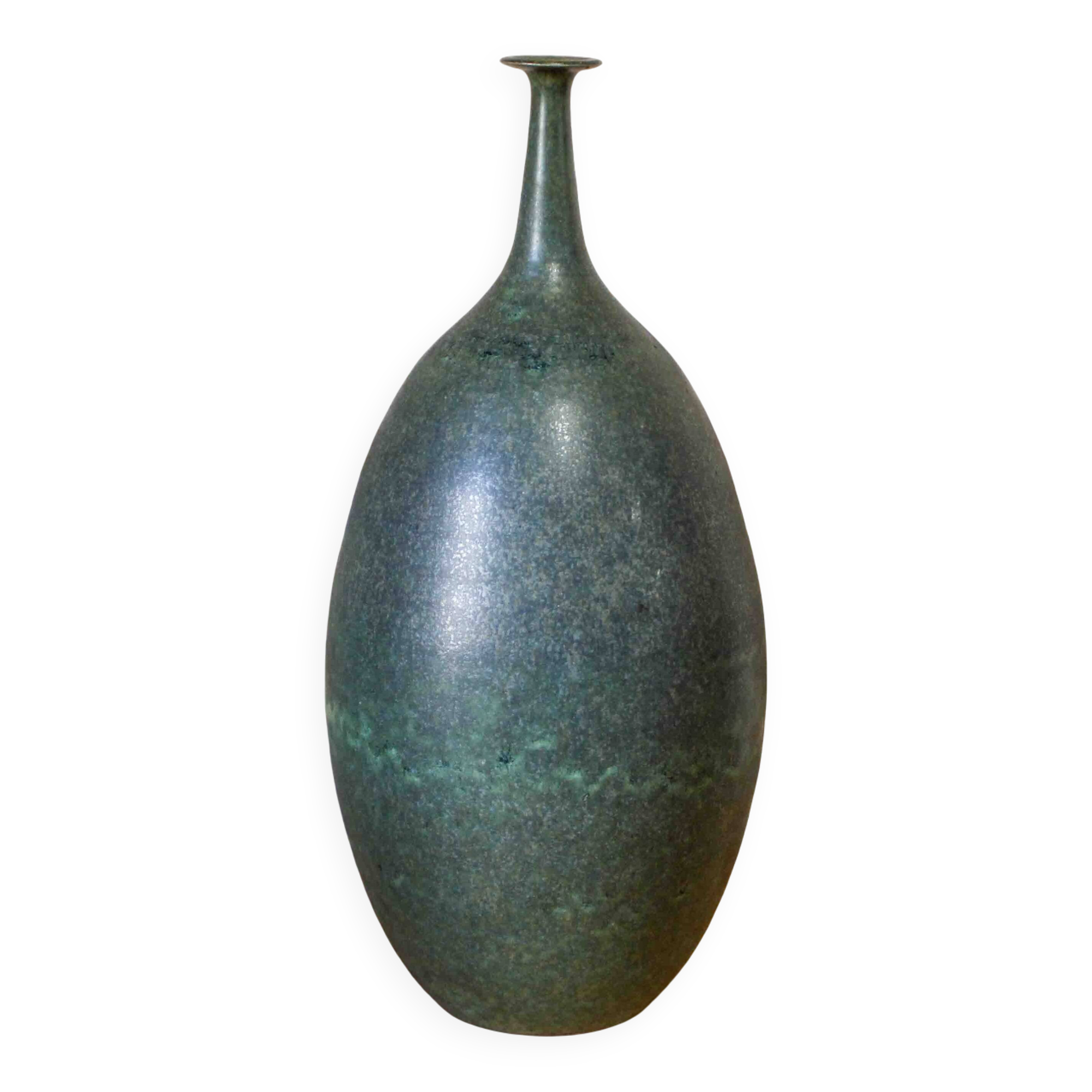 Glazed ceramic bottle vase Gubbels Pottery (Netherlands)