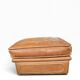 Roche Bobois vintage lounge from the 80s – cognac buffalo leather – 2 sofas + pouf
