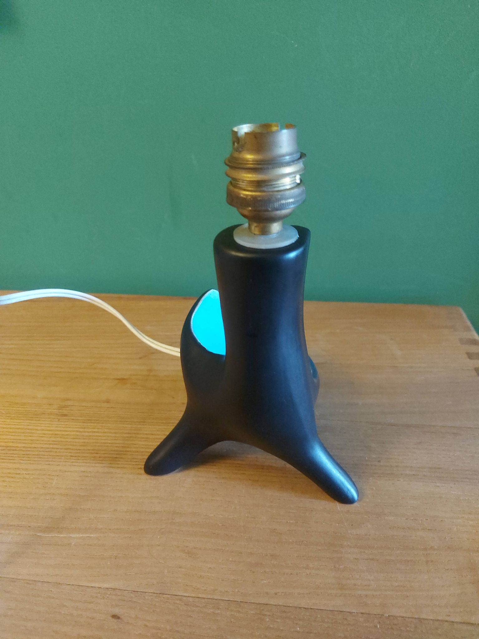 Pied de lampe en céramique années 60's