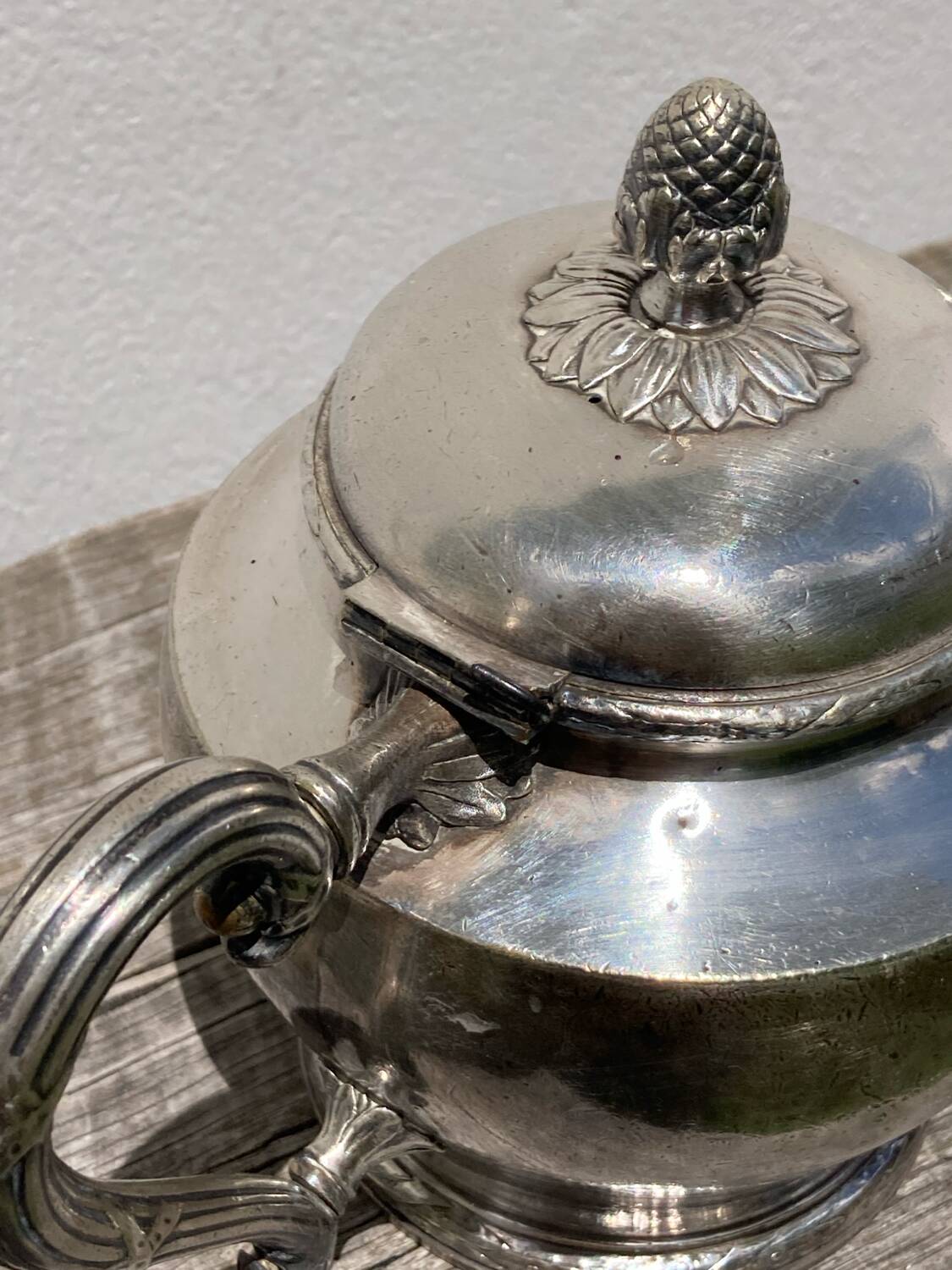 Christofle silver metal teapot