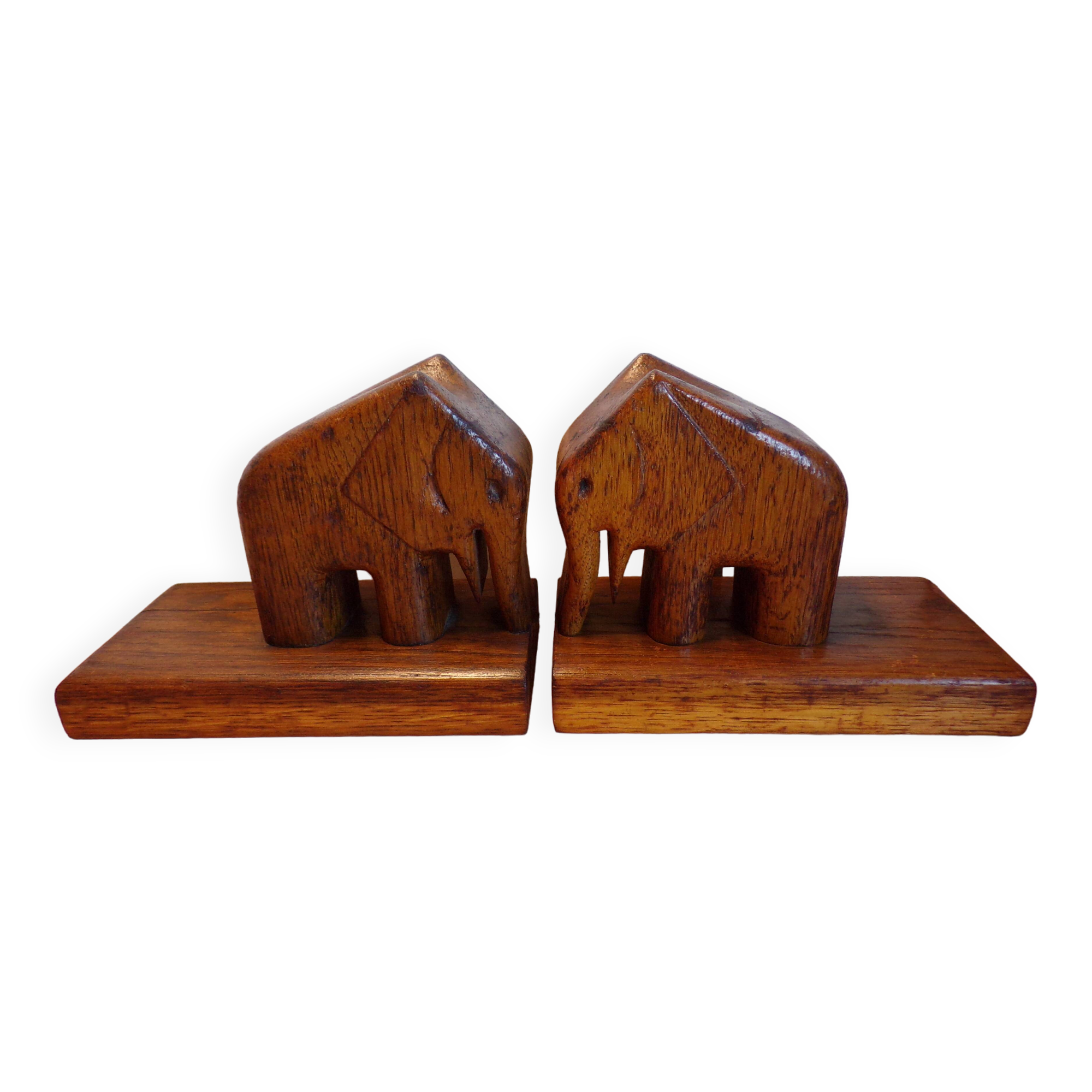 Pair of Art Deco Elephant Bookends