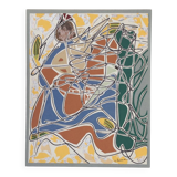 Pierre clamagirand, known as clama (1934-2015). mixed media.