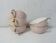 5 cups Villeroy & Boch pink and gold by Lucien Engel