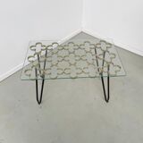 Coffee table 50s golden clover
