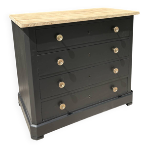 Commode ancienne finition - noire
