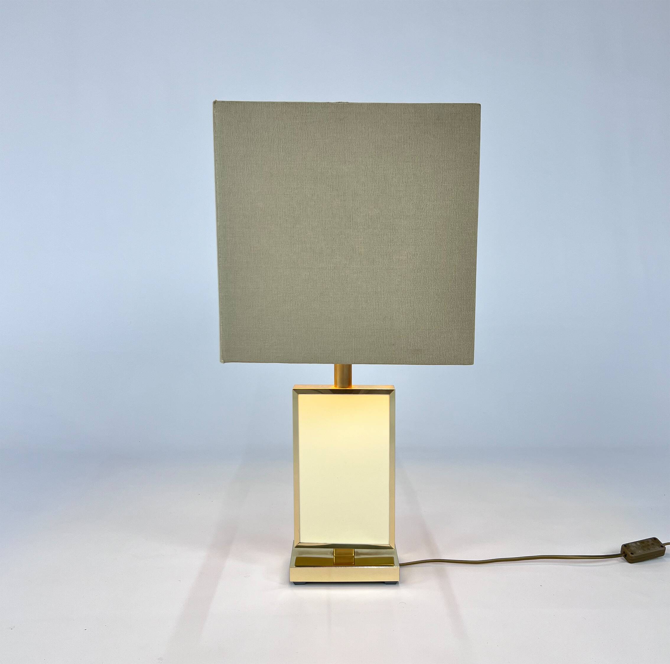 Hollywood Regency Brass Table Lamp, 1970s
