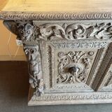 Carved wooden sideboard