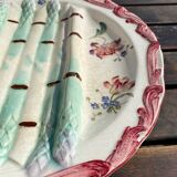 Assiette décorative à asperge