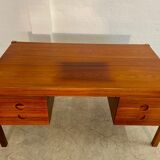 Vintage retro Danish mid-century rosewood desk by Christian Linneberg 1960s