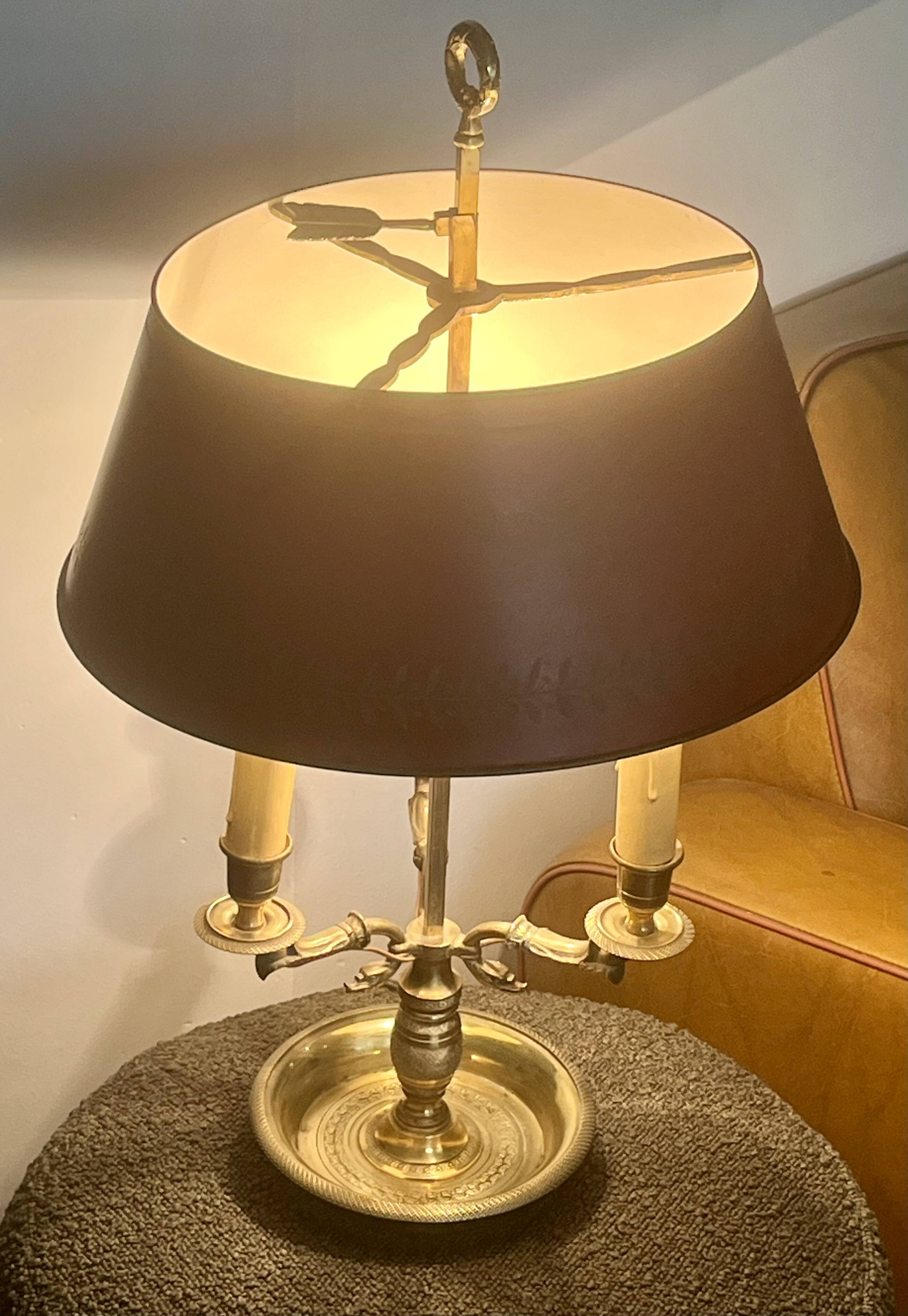 Three-burner Bouillotte Lamp - Empire Style - Very good condition