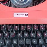Underwood 18 Salmon Orange Typewriter