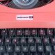 Underwood 18 Salmon Orange Typewriter