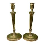Pair of 19th-century Empire candlesticks | Candelabra | Beaded friezes