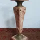 High Louis XVI column in marble and bronze