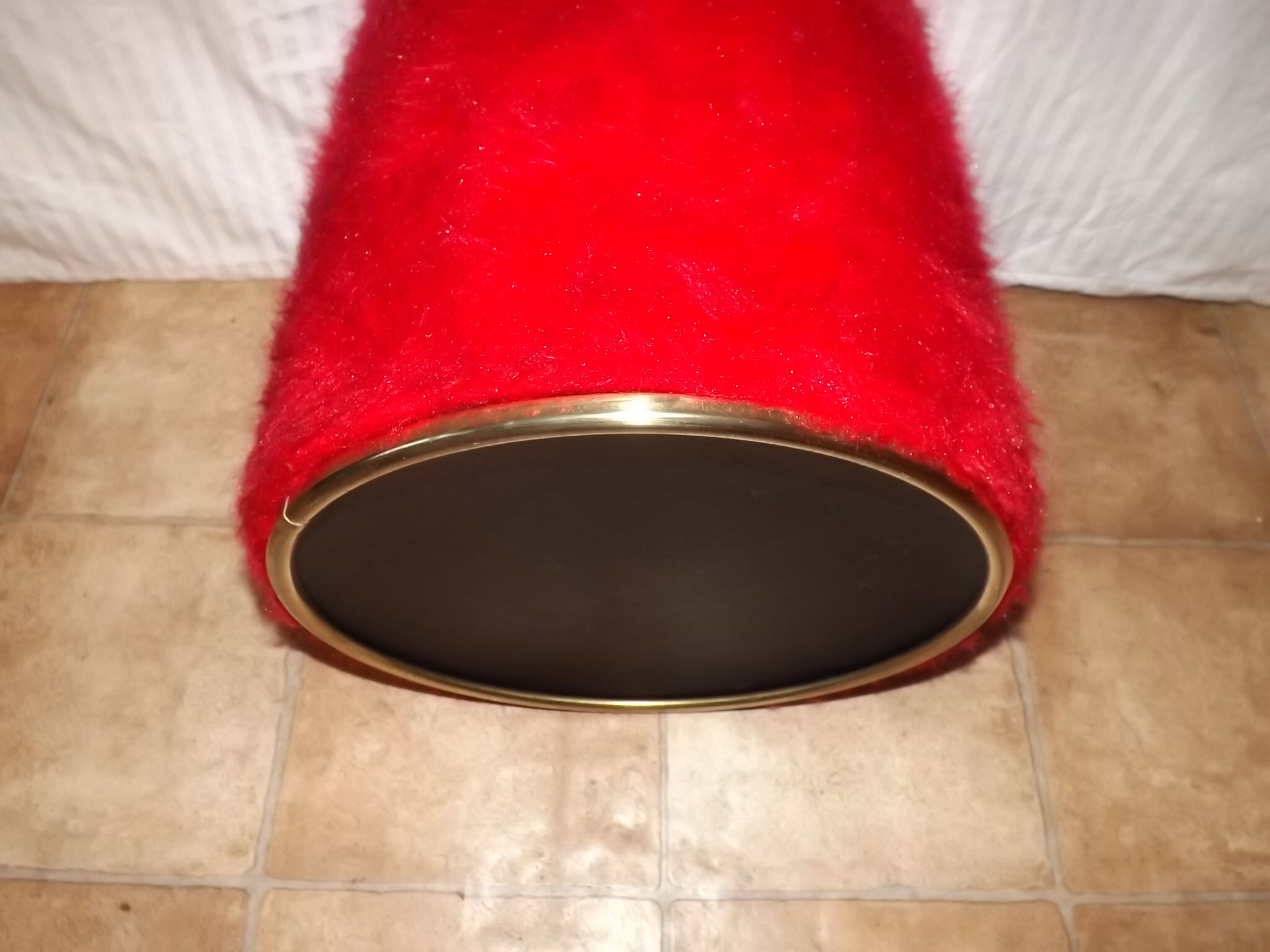 Ottoman red vintage 1960 retro