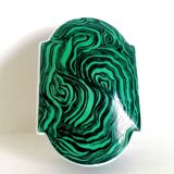 Malachite style porcelain box