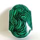 Malachite style porcelain box