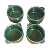 Ramequins en porcelaine verte émaillée