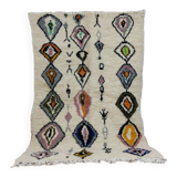Handmade wool Berber rug 224 x 147 cm