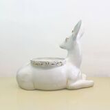 Vintage Italian Antica Athena Deer Faun Ceramic Flower Planter c.1980s