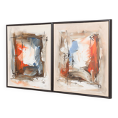 Two abstract paintings, Denmark, end of 20th century