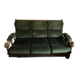 Velvet sofa bed