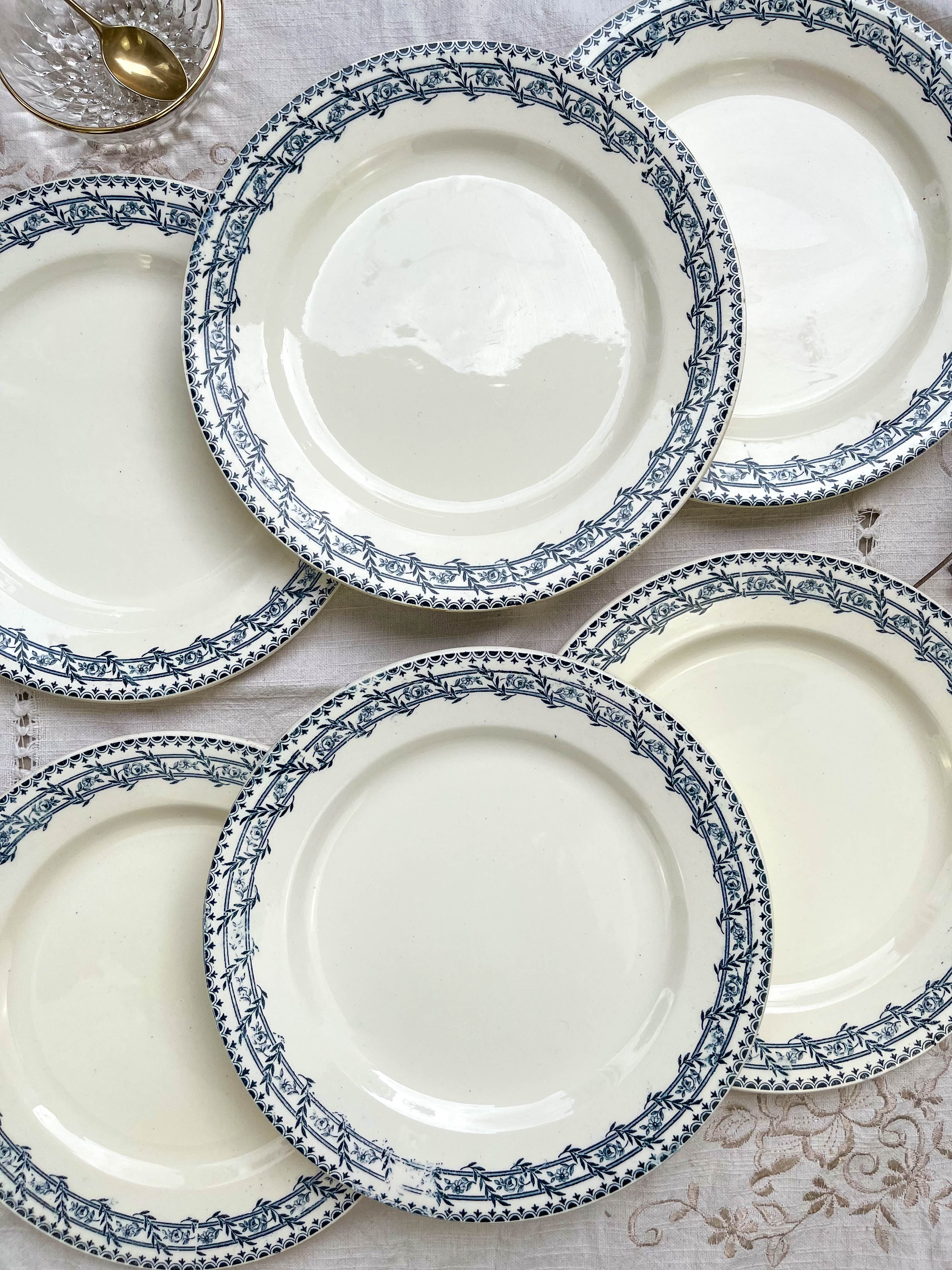 6 flat plates iron earth salins