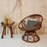 Rattan armchair