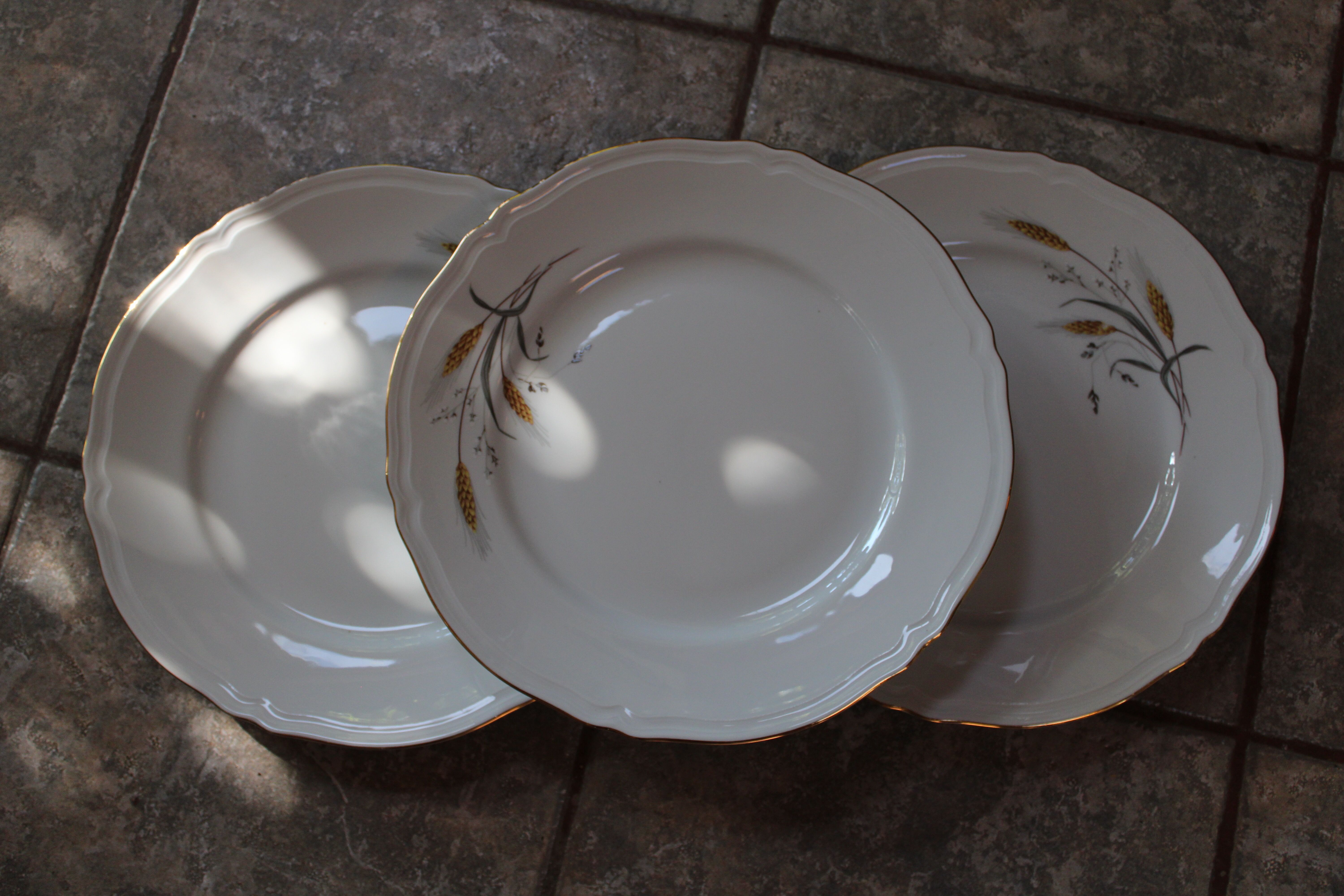 wheat pattern dishes