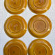 6 large barbotine plates gien fish