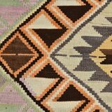 Yellow & Brown Turkish Kilim Rug, 172x284Cm