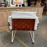 Fauteuil en cuir 80s