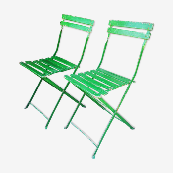 2 chaises de jardin anciennes